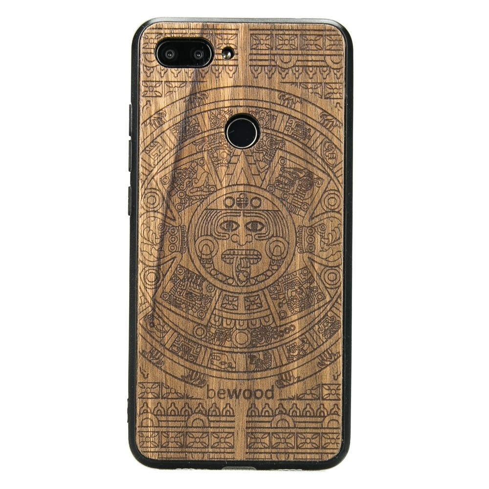 Xiaomi Mi 8 Lite Aztec Calendar Limba Wood Case (1)