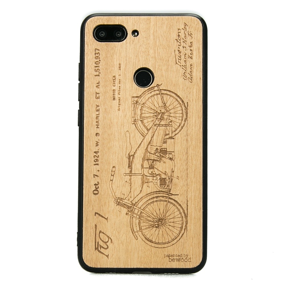Drewniane Etui Xiaomi Mi 8 Lite HARLEY PATENT ANIEGRE (1)