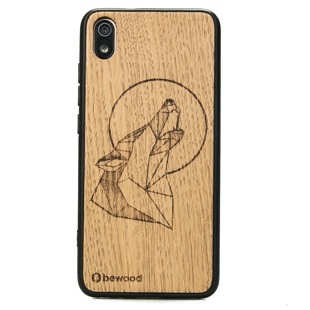 Drewniane Etui Xiaomi Redmi 7A WILK DĄB (1)