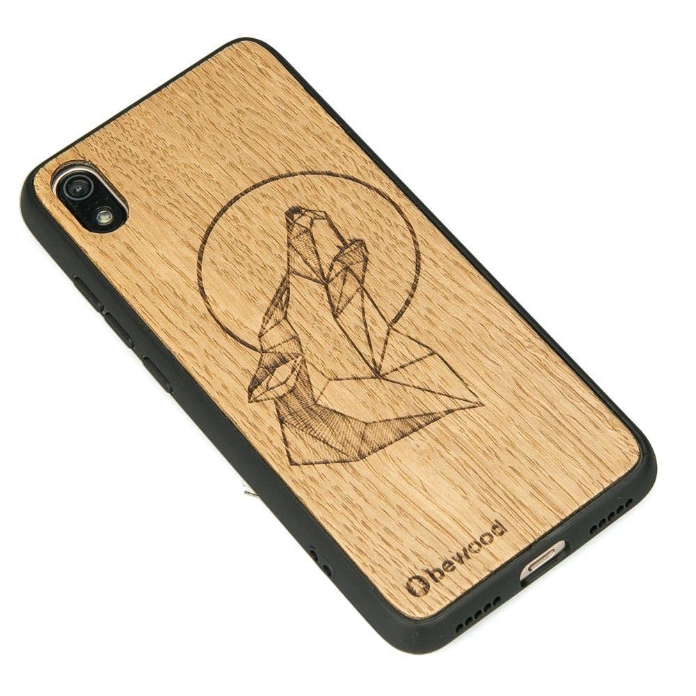 Drewniane Etui Xiaomi Redmi 7A WILK DĄB (2)