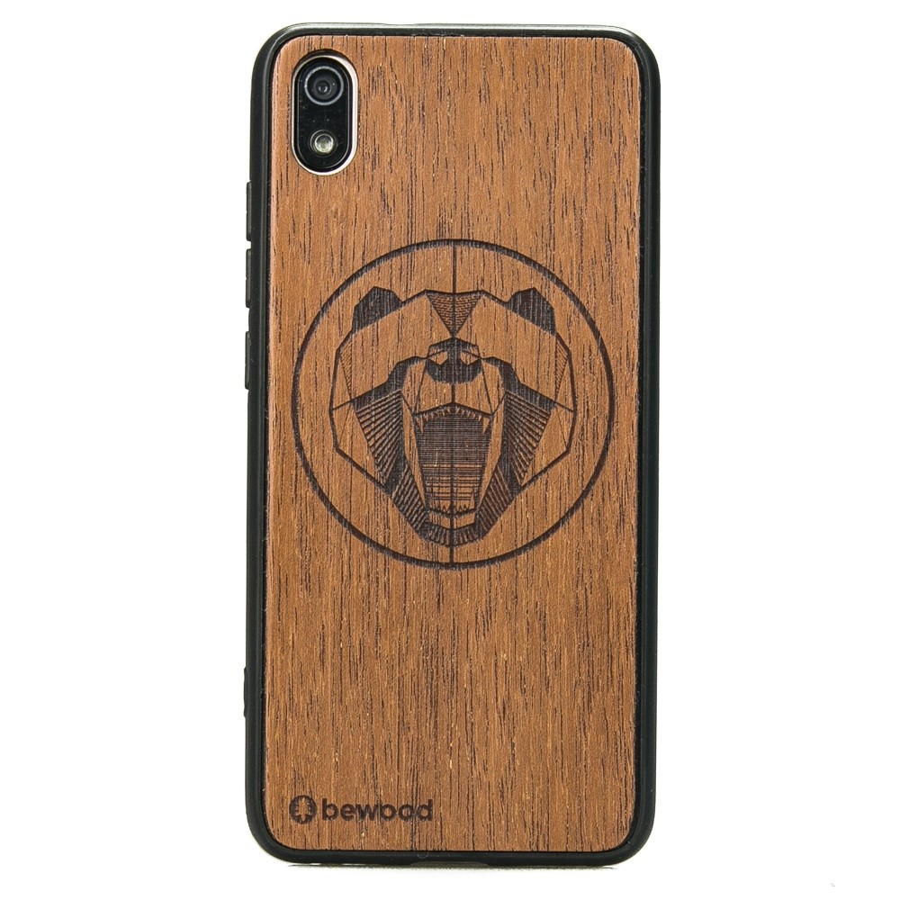 Xiaomi Redmi 7A Bear Merbau Wood Case (1)