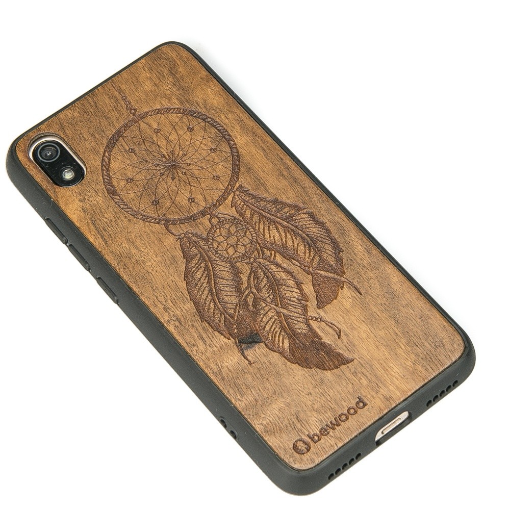 Drewniane Etui Xiaomi Redmi 7A ŁAPACZ SNÓW IMBUIA (2)