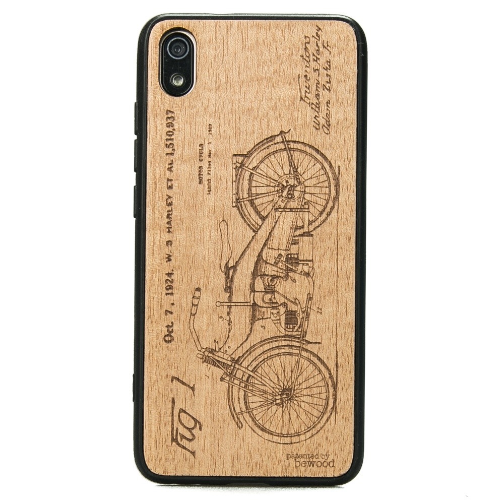 Drewniane Etui Xiaomi Redmi 7A HARLEY PATENT ANIEGRE (1)