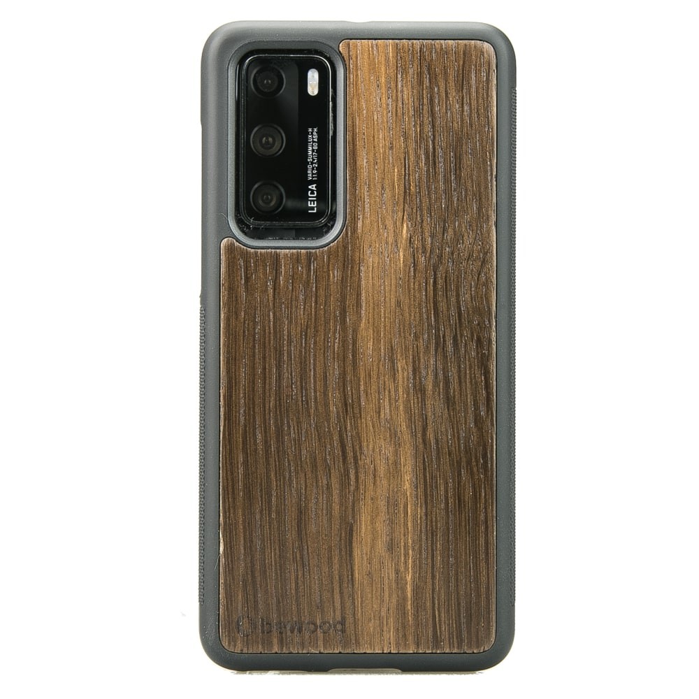 Drewniane Etui Huawei P40 DĄB WĘDZONY (1)