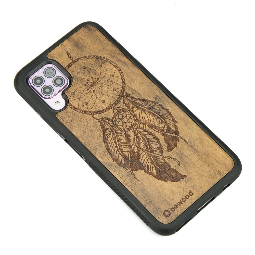 Drewniane Etui Huawei P40 Lite ŁAPACZ SNÓW IMBUIA (2)
