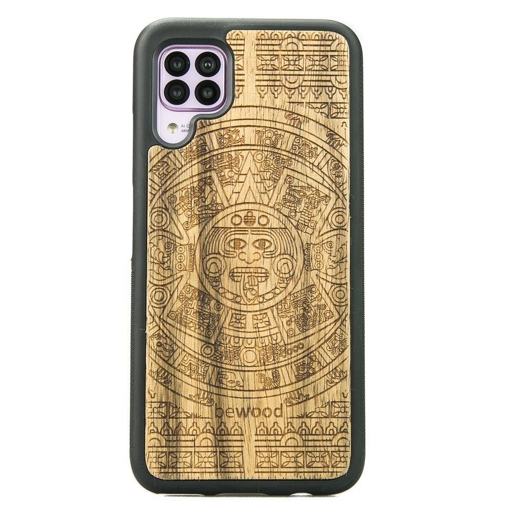 Drewniane Etui Huawei P40 Lite KALENDARZ AZTECKI LIMBA (1)