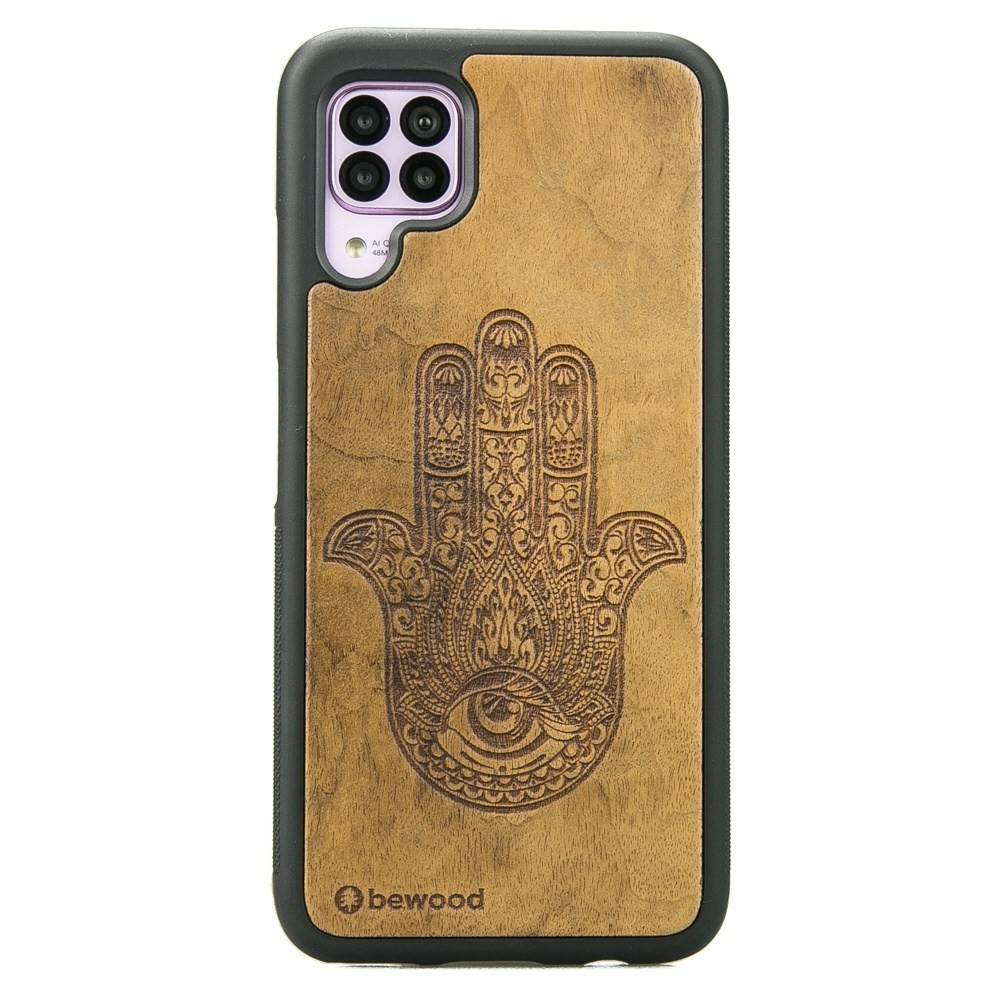 Drewniane Etui Huawei P40 Lite HAMSA IMBUIA (1)