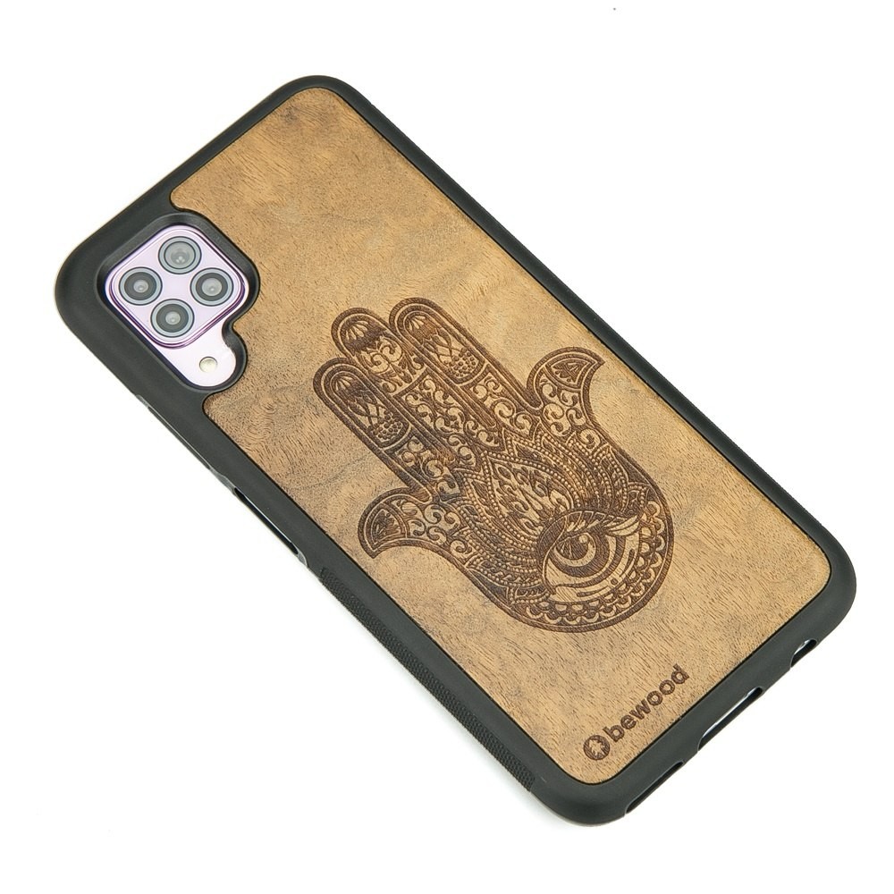 Drewniane Etui Huawei P40 Lite HAMSA IMBUIA (2)