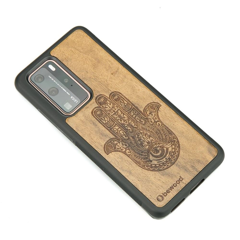 Drewniane Etui Huawei P40 Pro HAMSA IMBUIA (2)