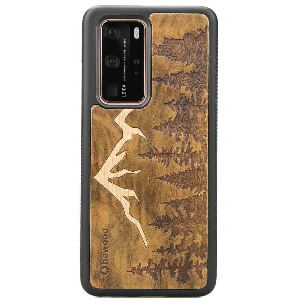 Drewniane Etui Huawei P40 Pro GÓRY IMBUIA (1)