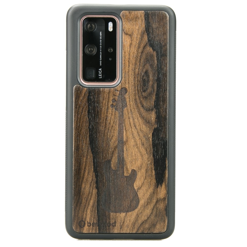 Huawei P40 Pro Guitar Ziricote Wood Case (1)