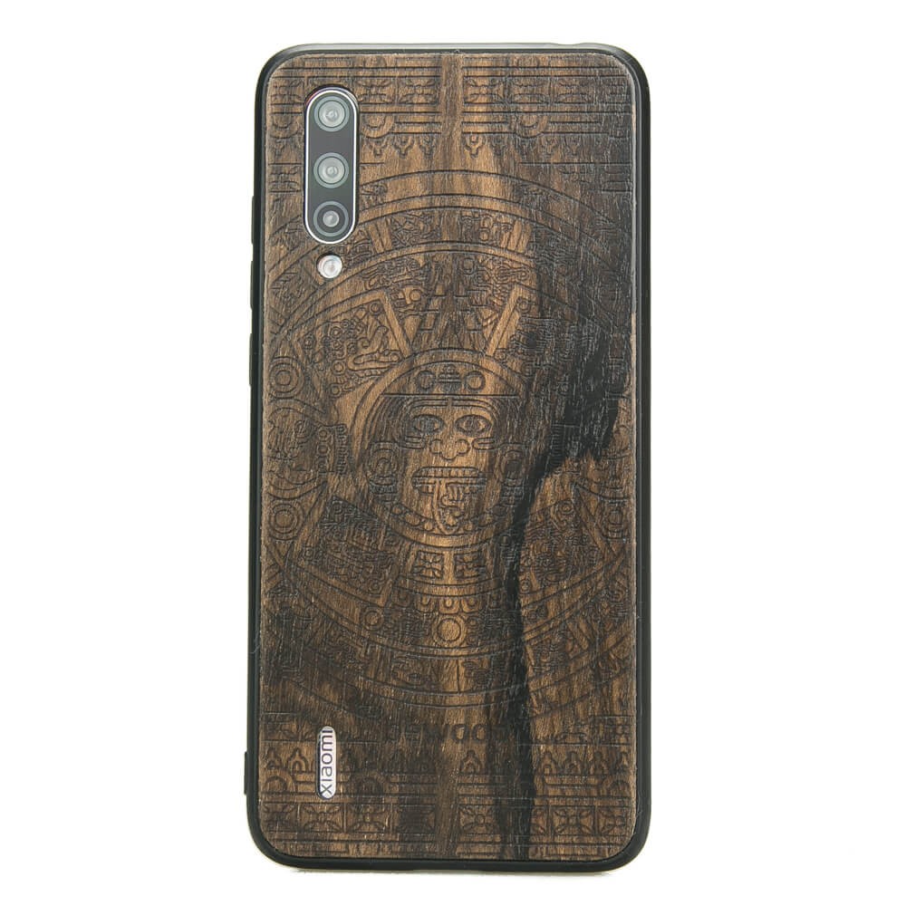 Xiaomi Mi 9 Lite Aztec Calendar Ziricote Wood Case (1)