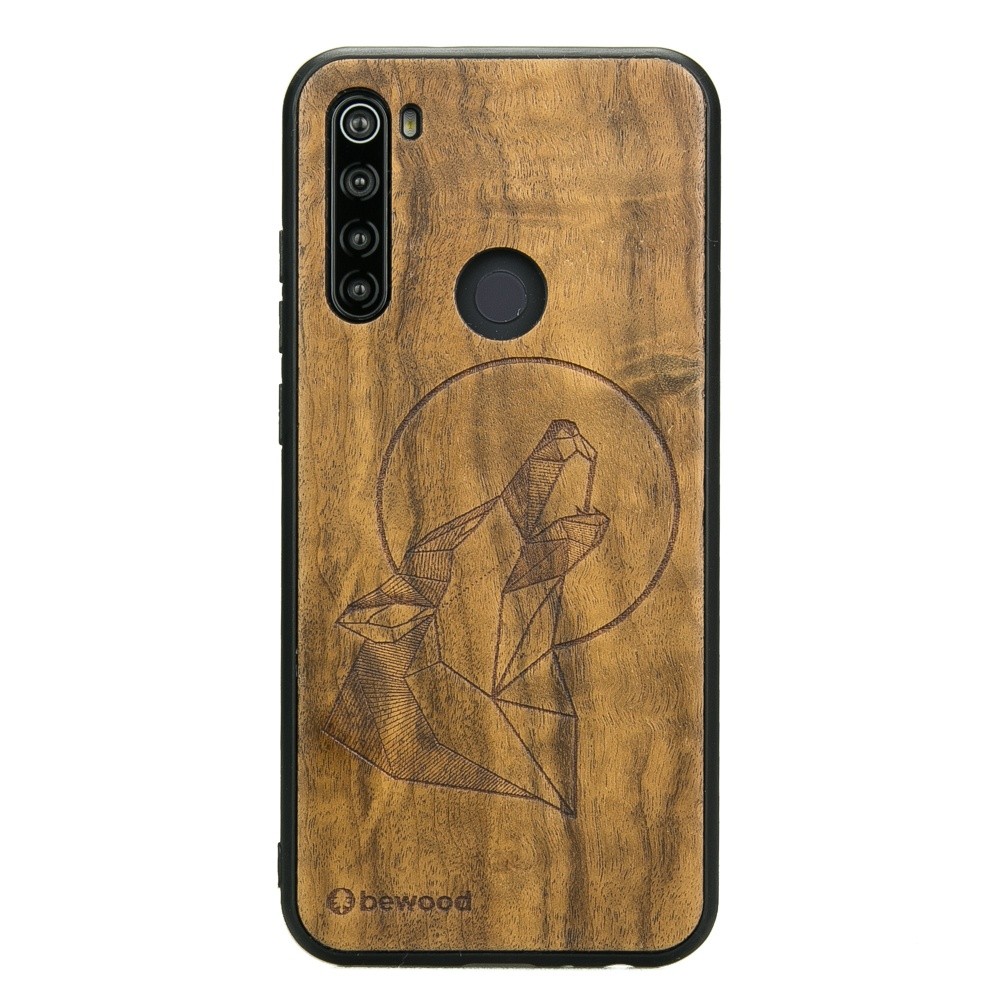 Xiaomi Redmi Note 8T Wolf Imbuia Wood Case (1)
