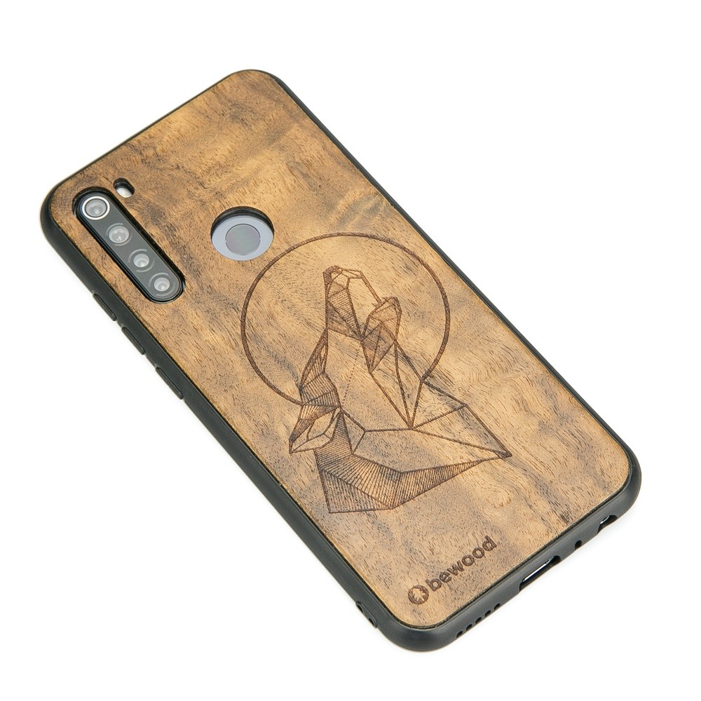 Xiaomi Redmi Note 8T Wolf Imbuia Wood Case (2)