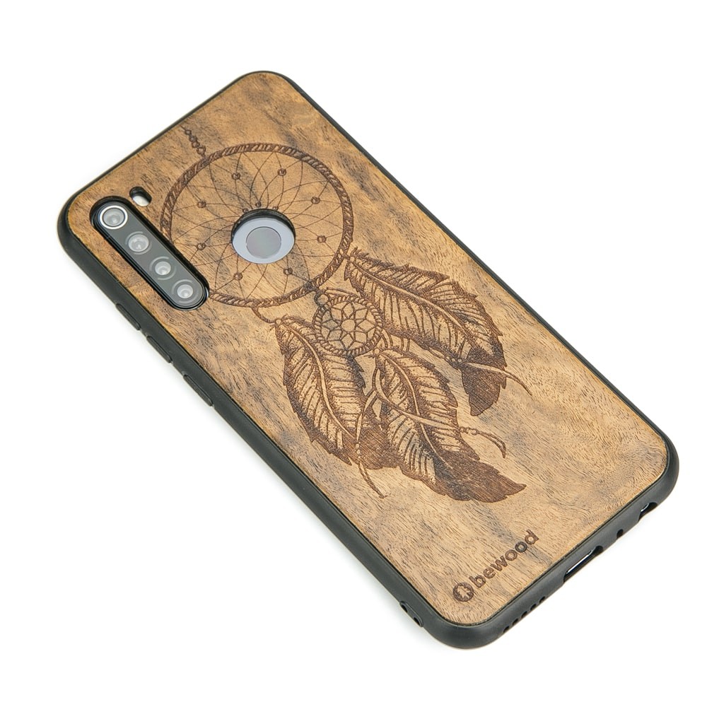 Drewniane Etui Xiaomi Redmi Note 8T ŁAPACZ SNÓW IMBUIA (2)