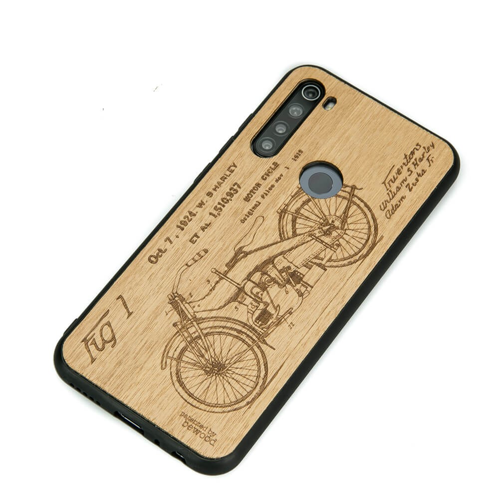 Drewniane Etui Xiaomi Redmi Note 8T HARLEY PATENT ANIEGRE (2)