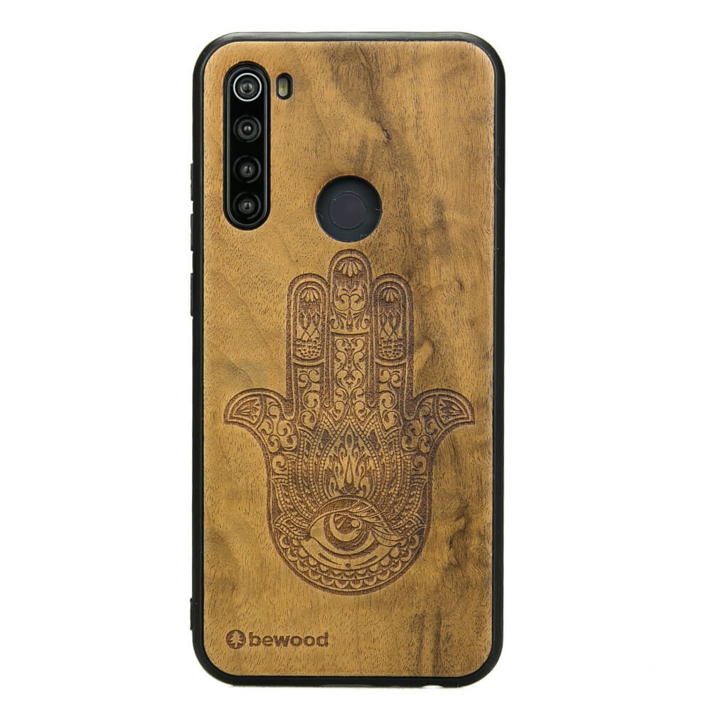 Drewniane Etui Xiaomi Redmi Note 8T HAMSA IMBUIA (1)