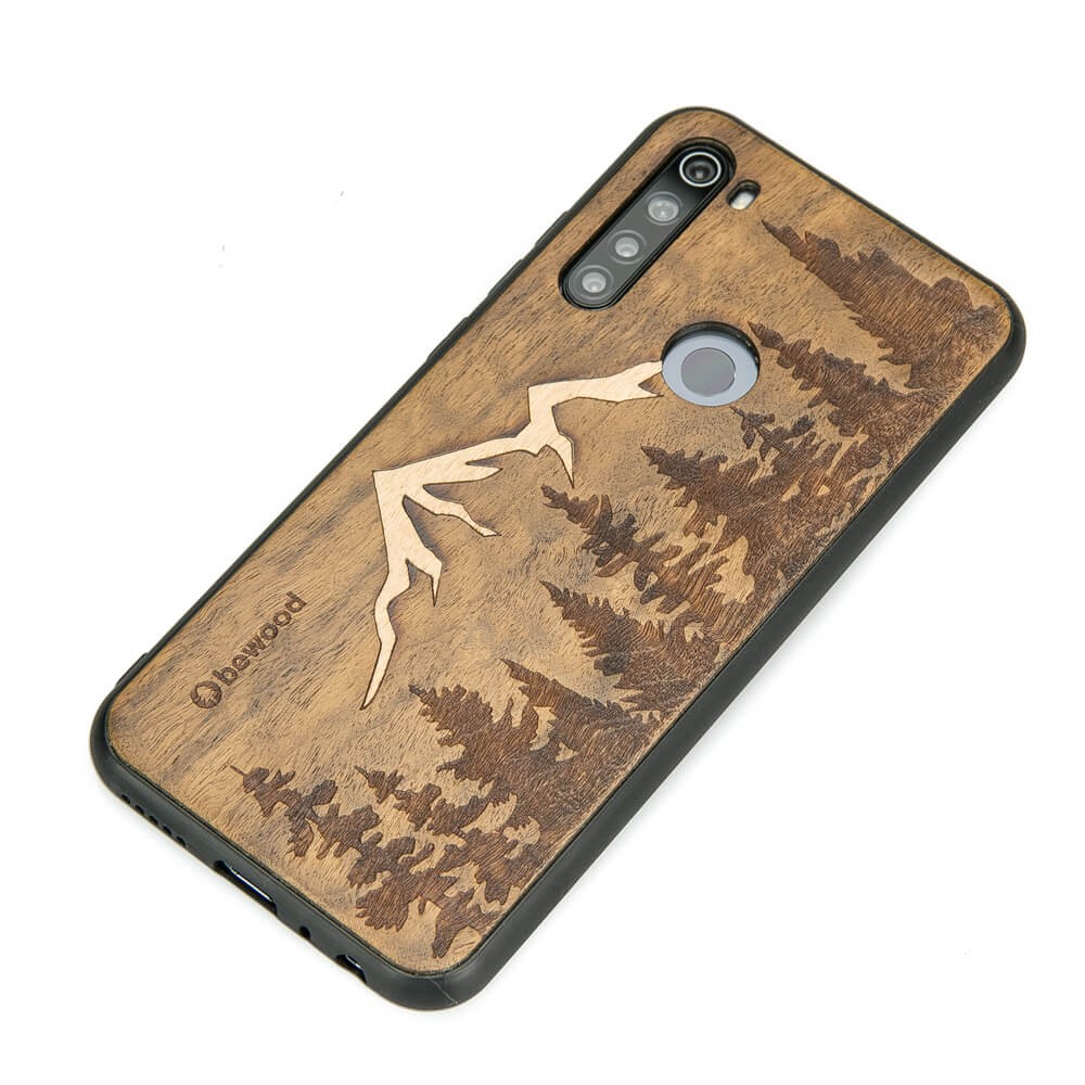 Xiaomi Redmi Note 8T Mountains Imbuia Wood Case (2)