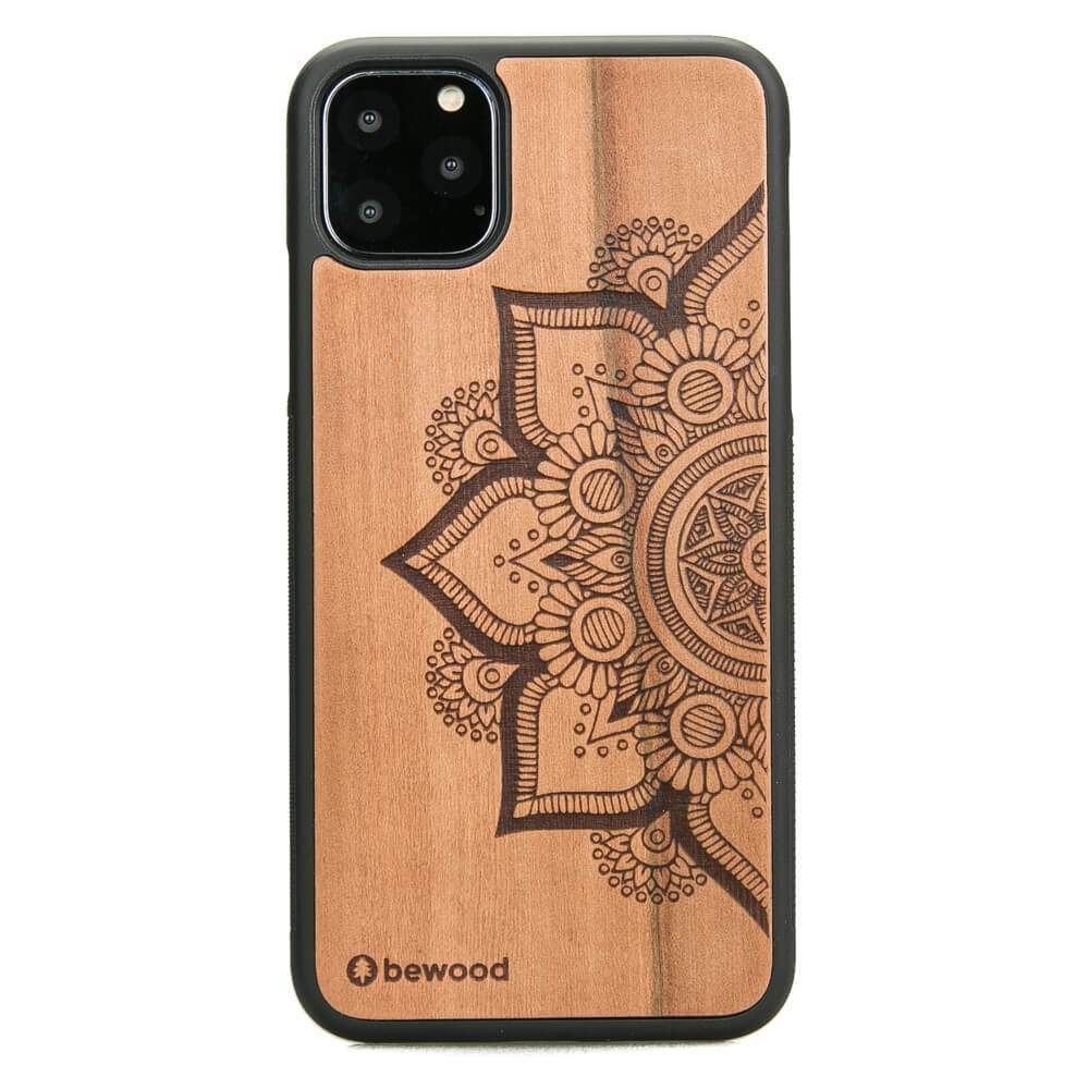 Drewniane Etui na iPhone 11 PRO MAX MANDALA JABŁOŃ (1)