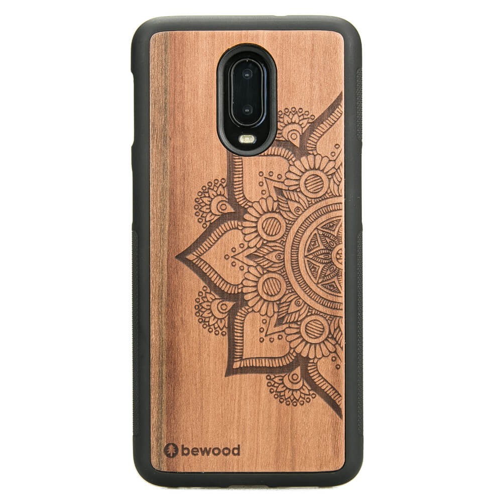 Drewniane Etui One Plus 6T / 7 MANDALA JABŁOŃ (1)
