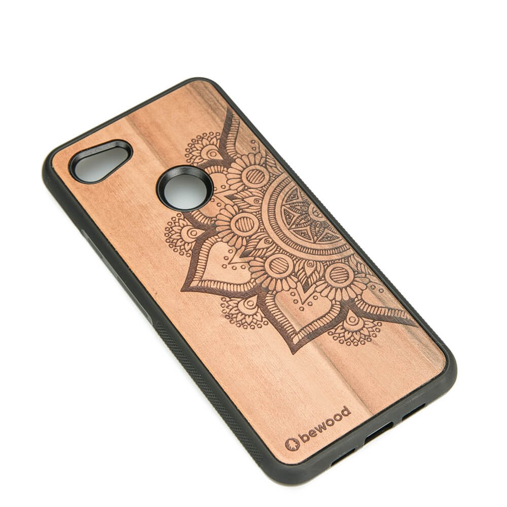 Drewniane Etui Google Pixel 3A MANDALA JABŁOŃ (2)