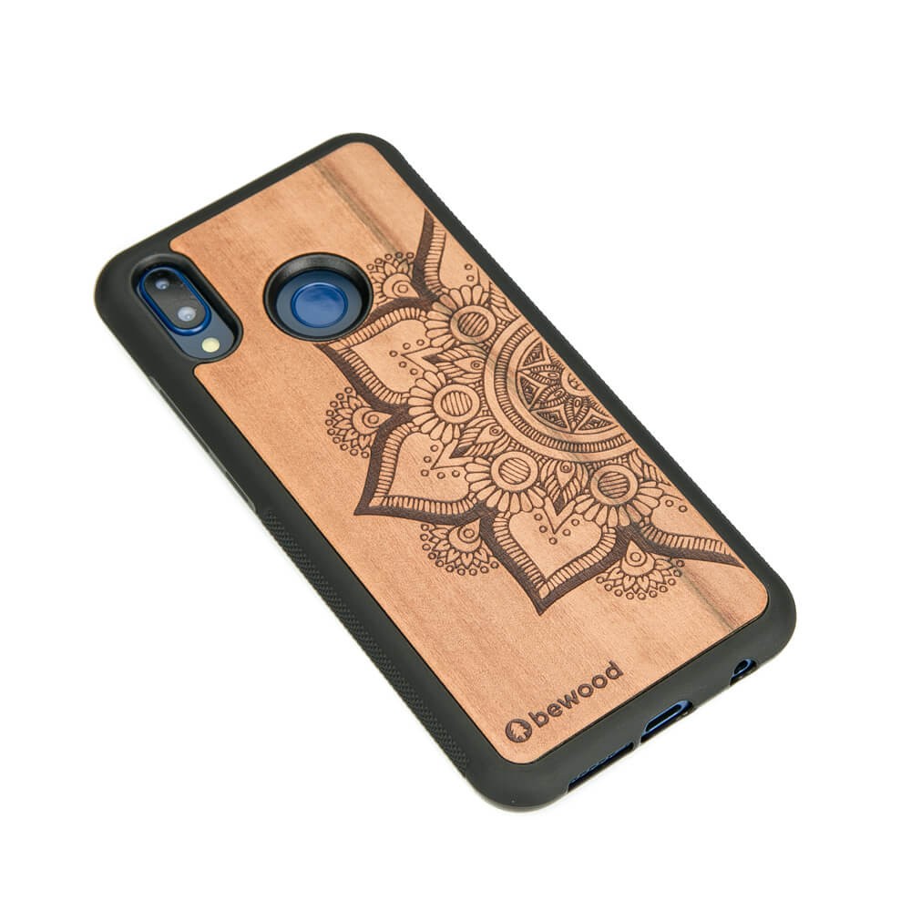 Drewniane Etui Huawei P20 Lite MANDALA JABŁOŃ (2)