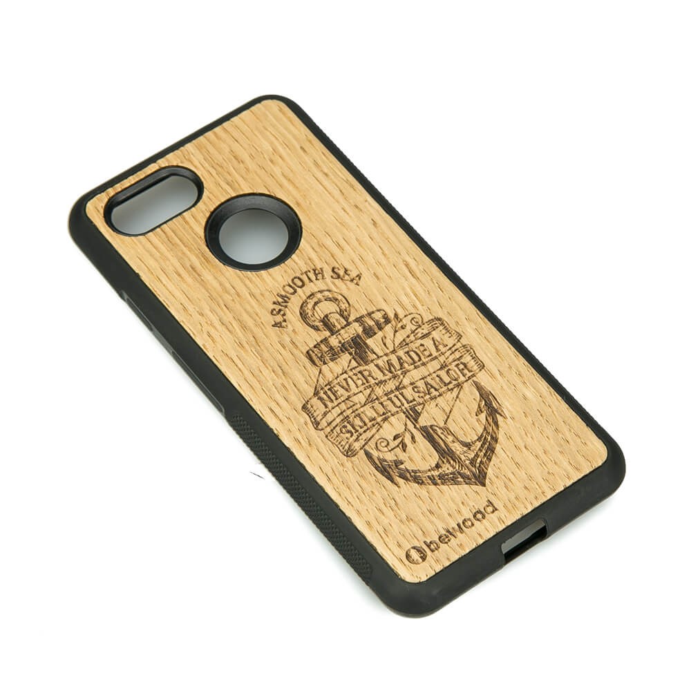 Drewniane Etui Google Pixel 3 KOTWICA DĄB (2)