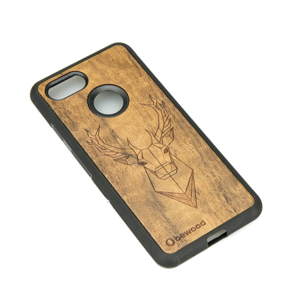 Google Pixel 3 Deer Imbuia Wood Case (2)