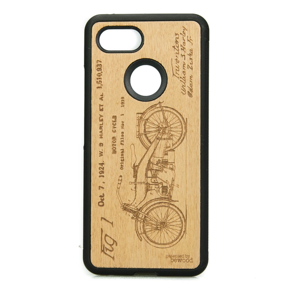 Drewniane Etui Google Pixel 3 HARLEY PATENT ANIEGRE (1)