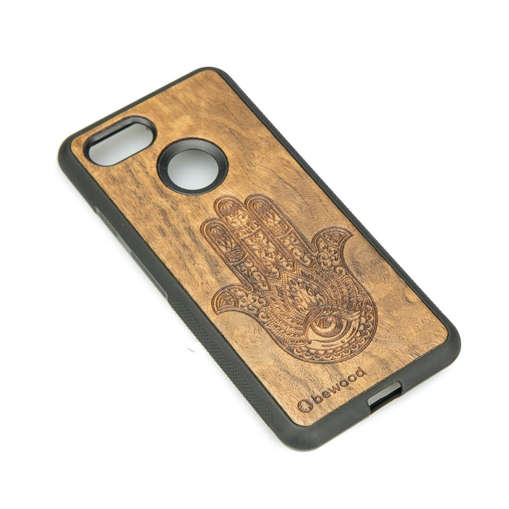 Drewniane Etui Google Pixel 3 HAMSA IMBUIA (2)