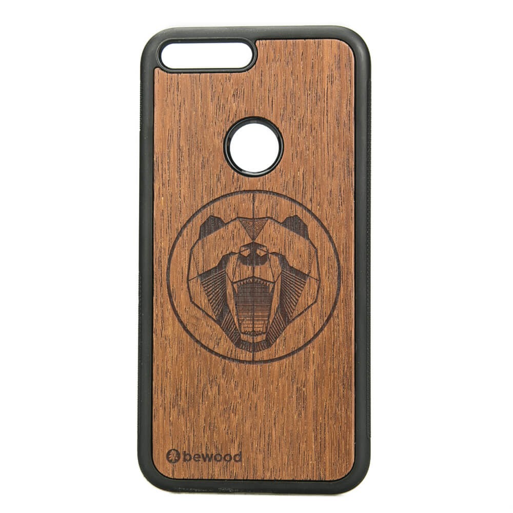 Google Pixel XL Bear Merbau Wood Case (1)