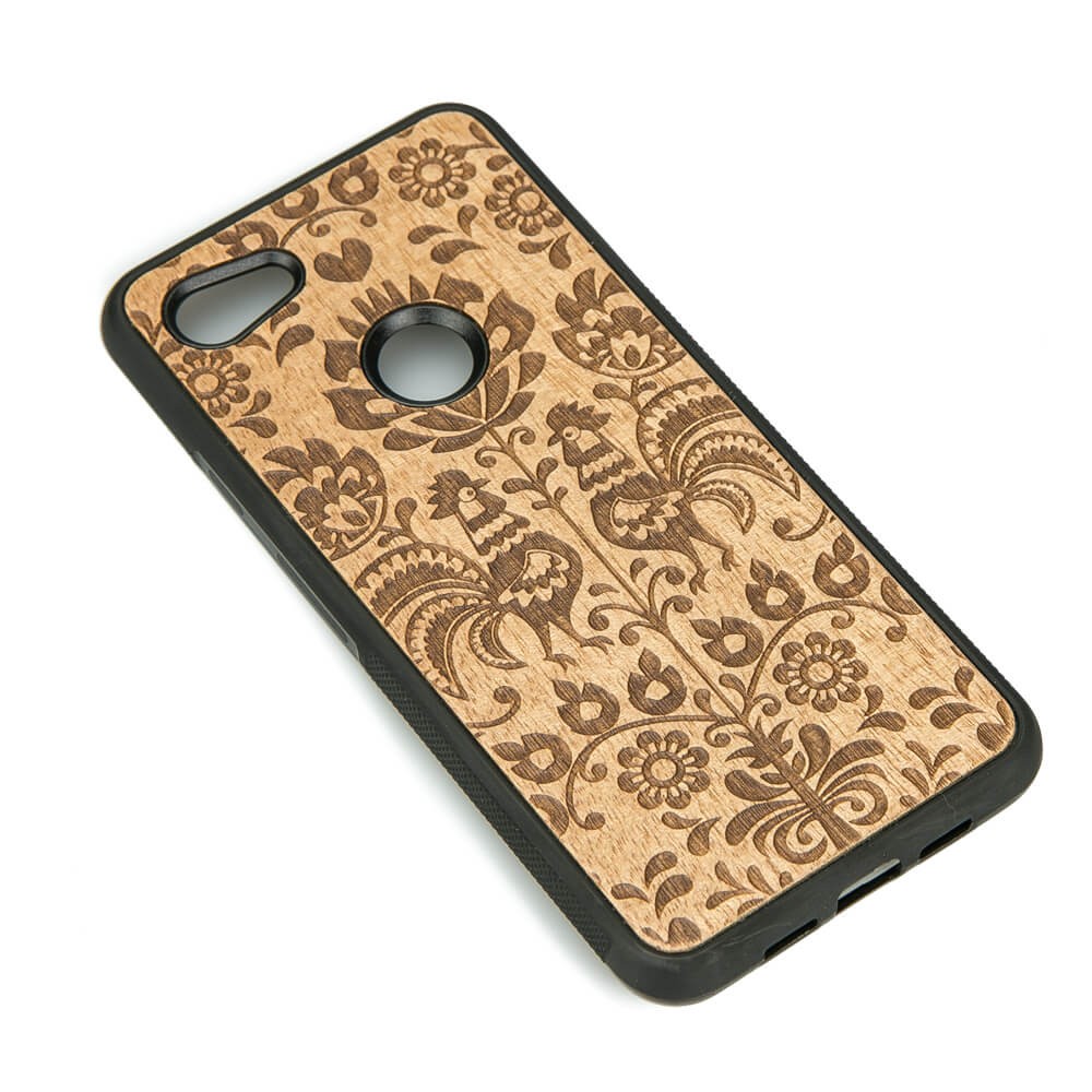 Drewniane Etui Google Pixel 3A POLSKI FOLK ANIEGRE (2)