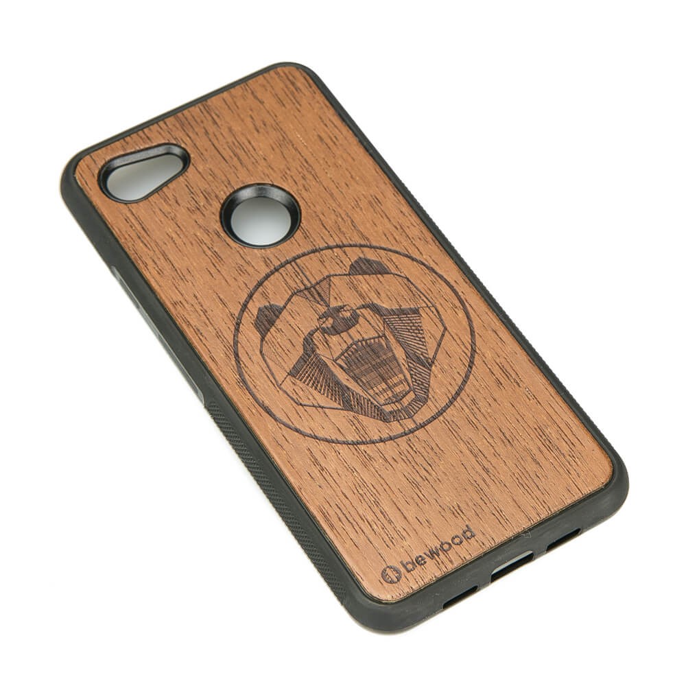 Google Pixel 3A Bear Merbau Wood Case (2)