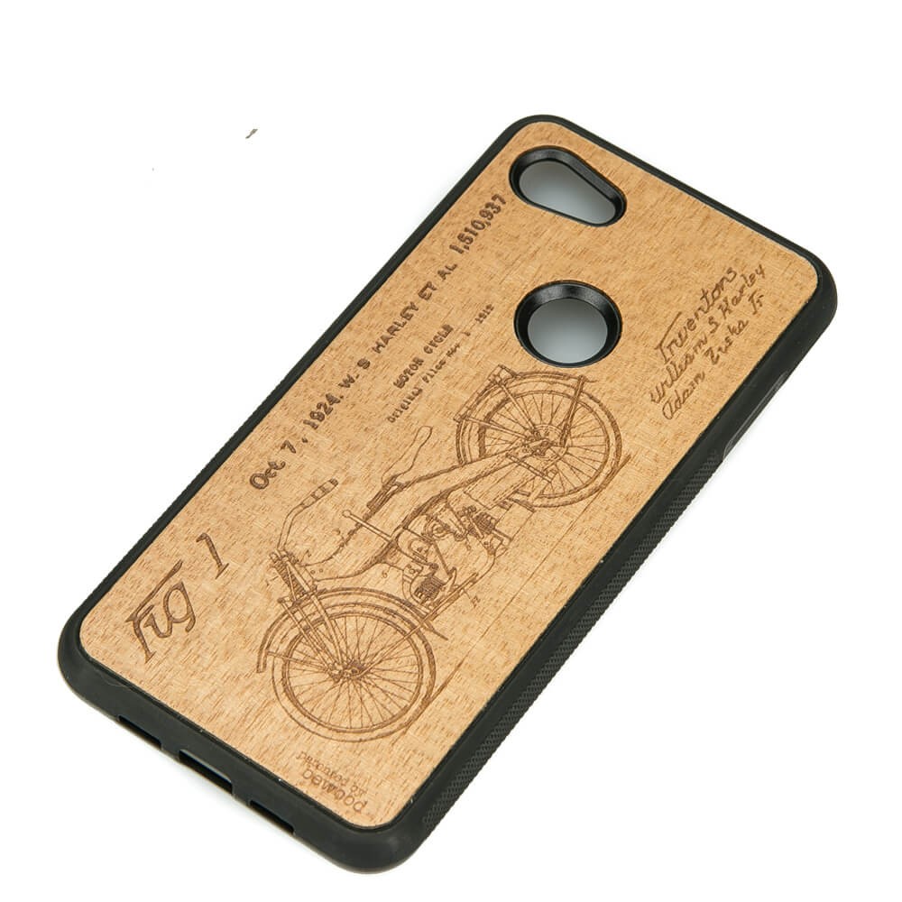 Drewniane Etui Google Pixel 3A HARLEY PATENT ANIEGRE (2)
