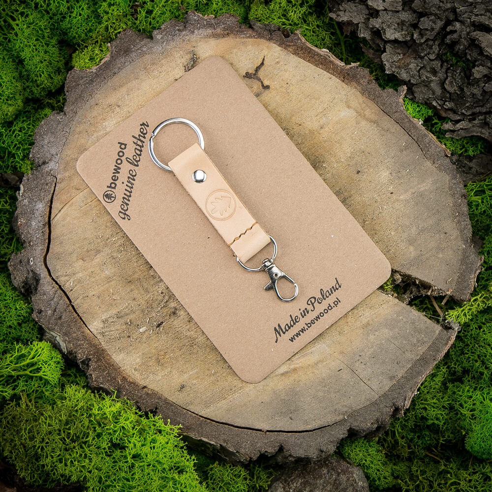 Leather Keychain - Pro - Genuine Leather - Natural (3)
