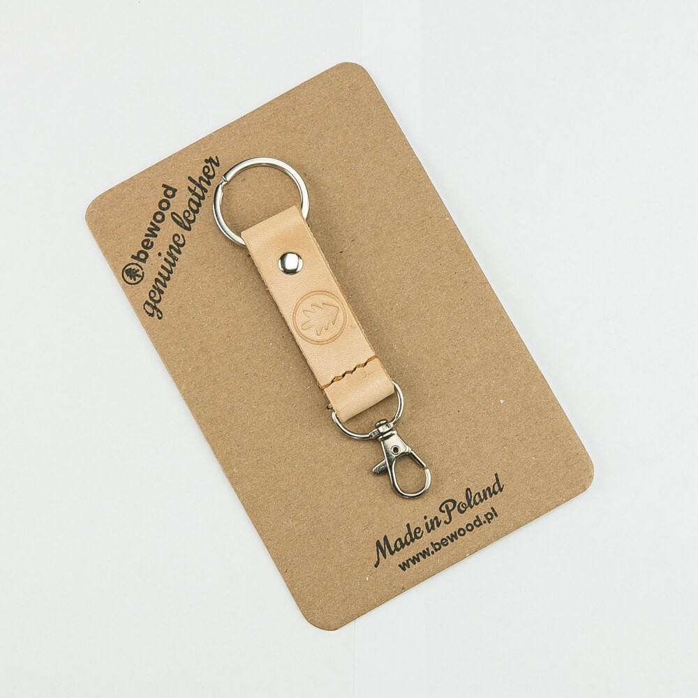 Leather Keychain - Pro - Genuine Leather - Natural (4)