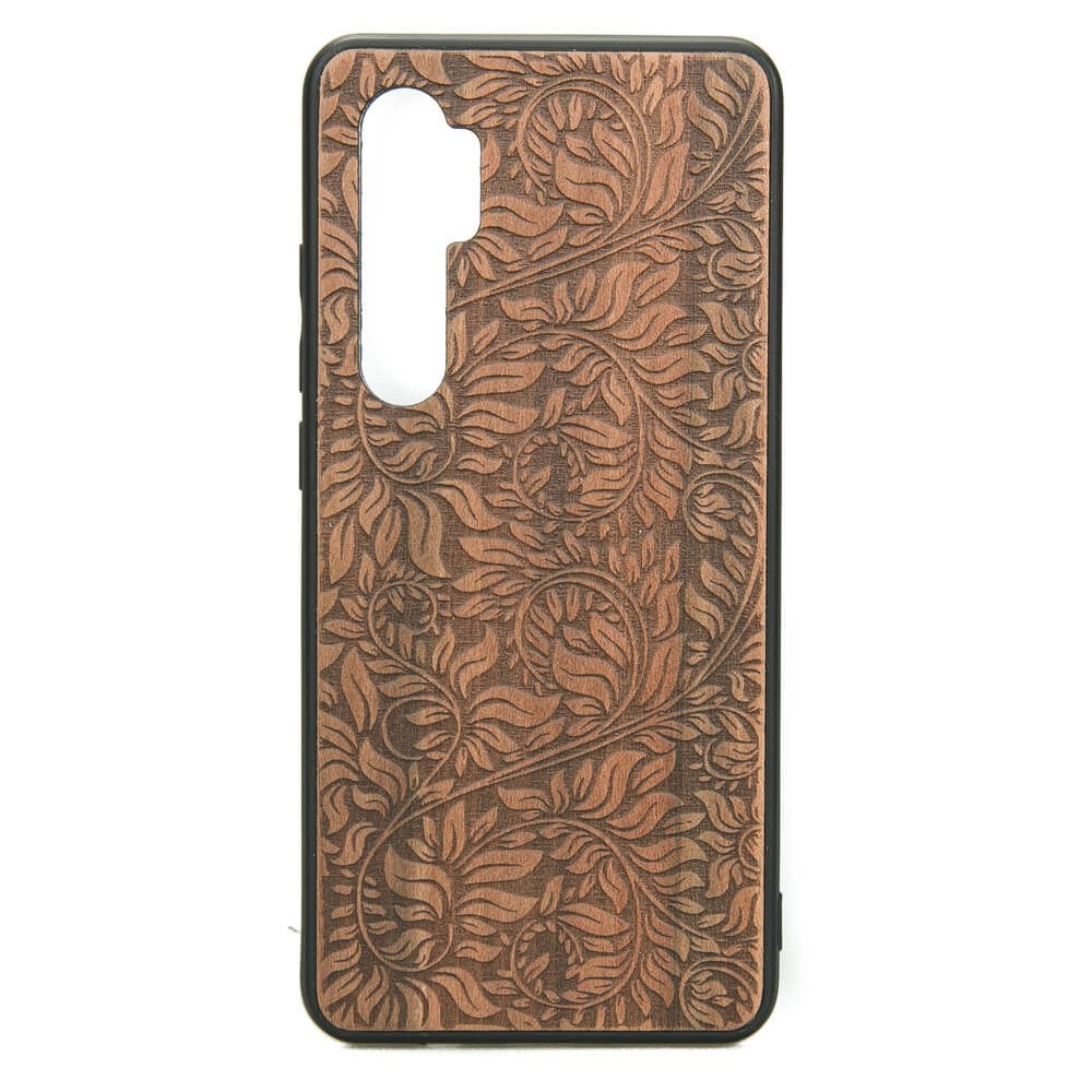 Drewniane Etui Xiaomi Mi Note 10 Lite LIŚCIE JABŁOŃ (1)