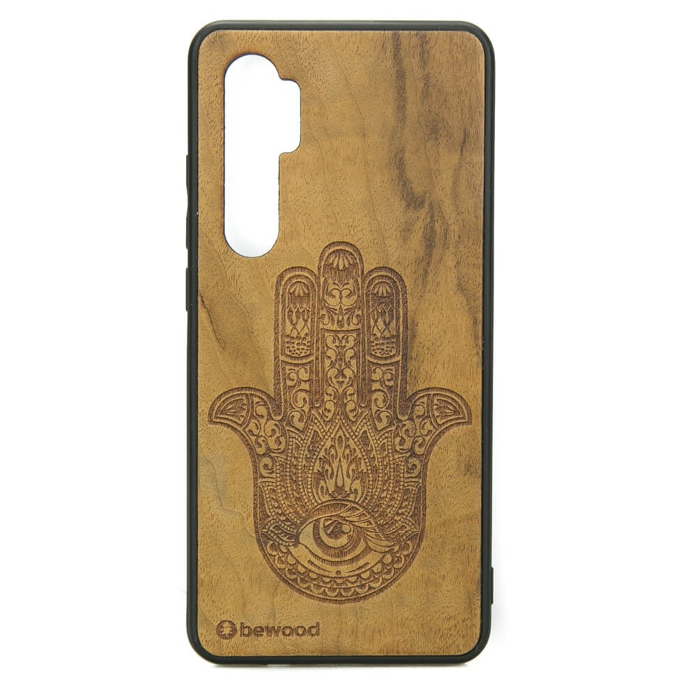 Drewniane Etui Xiaomi Mi Note 10 Lite HAMSA IMBUIA (1)