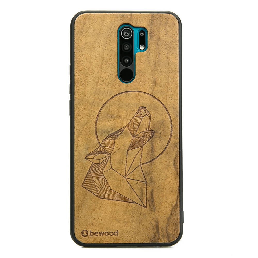 Drewniane Etui Xiaomi Redmi 9 WILK IMBUIA (1)