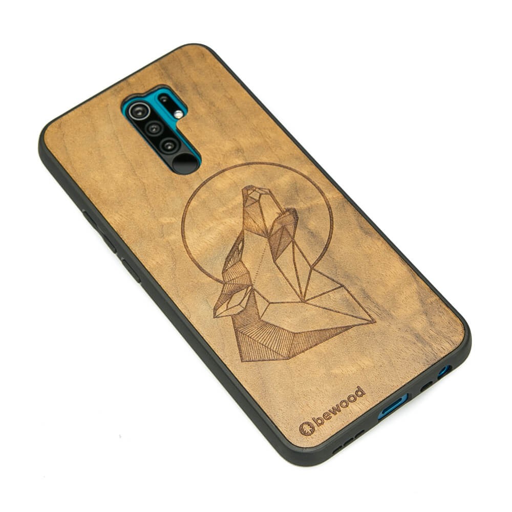 Drewniane Etui Xiaomi Redmi 9 WILK IMBUIA (2)