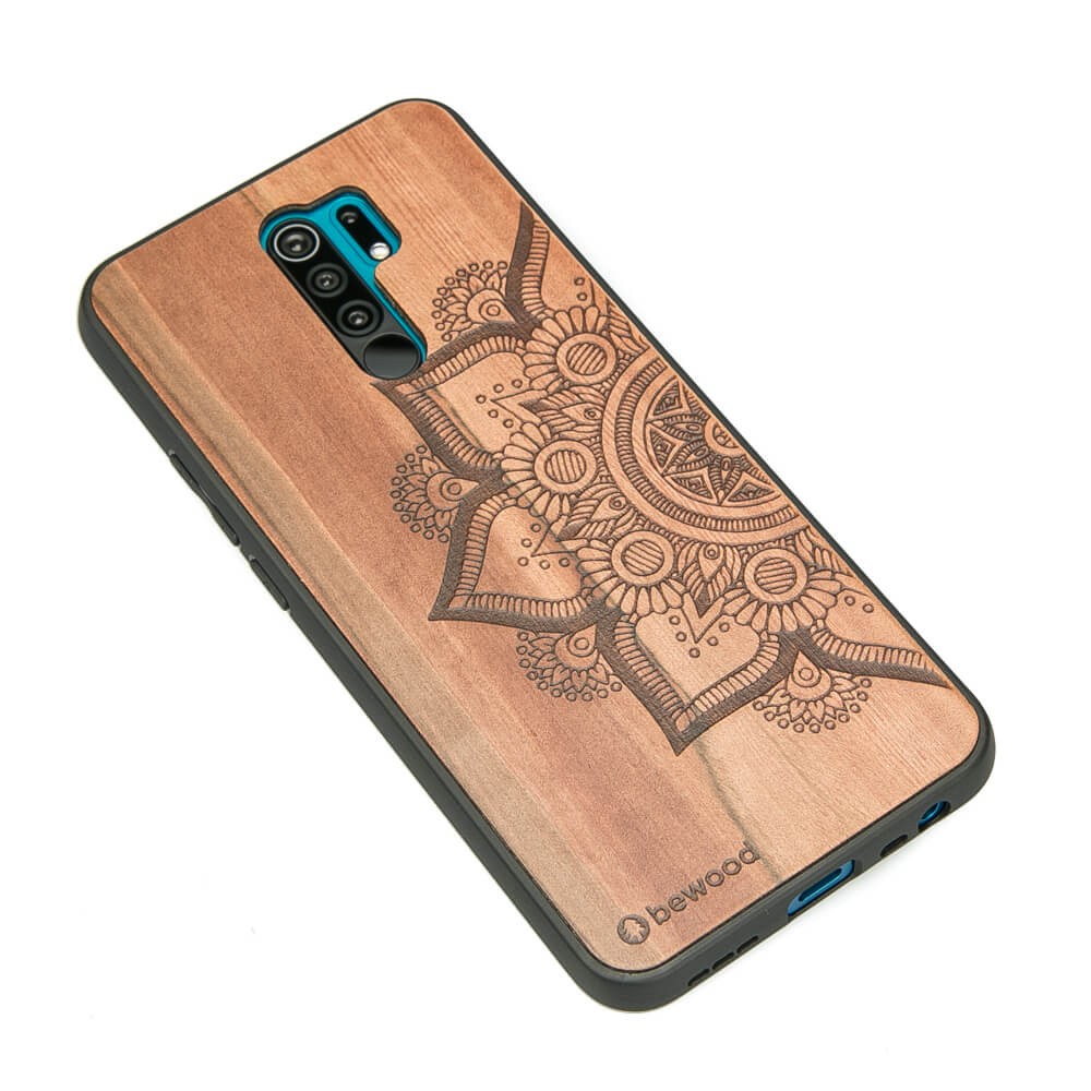 Drewniane Etui Xiaomi Redmi 9 MANDALA JABŁOŃ (2)
