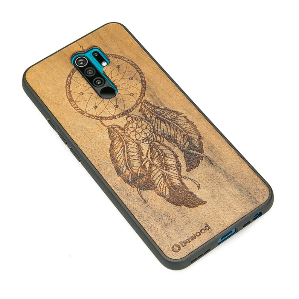 Drewniane Etui Xiaomi Redmi 9 ŁAPACZ SNÓW IMBUIA (2)