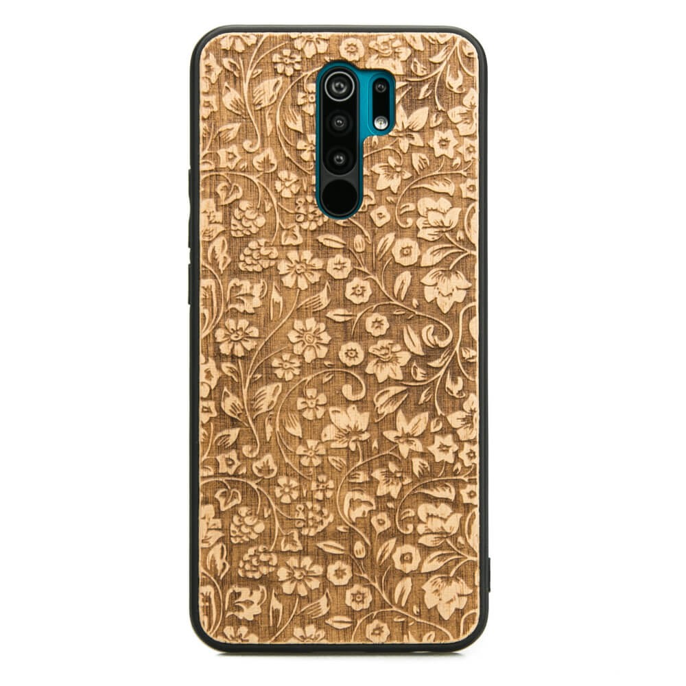 Drewniane Etui Xiaomi Redmi 9 KWIATY POLNE ANIEGRE (1)