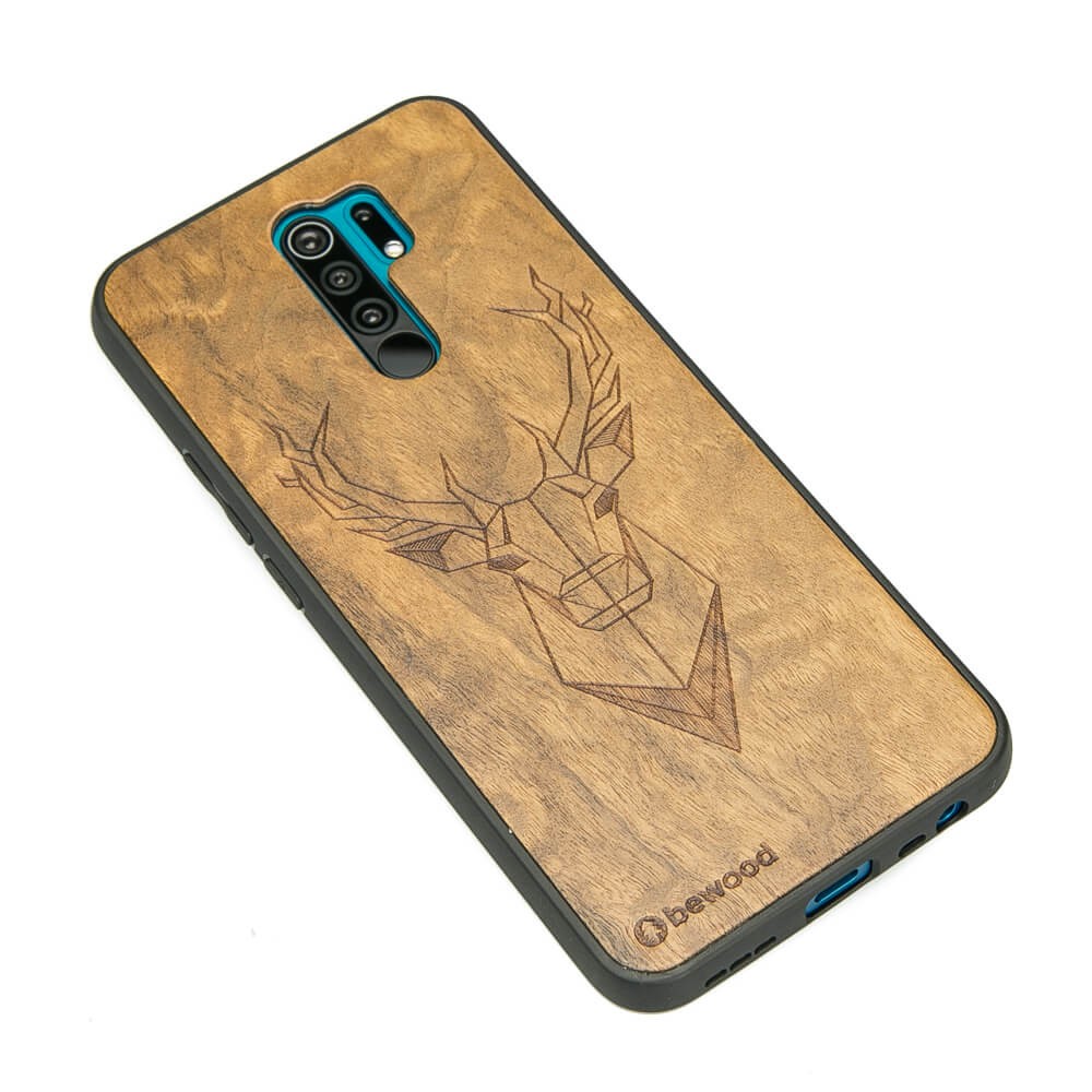 Drewniane Etui Xiaomi Redmi 9 JELEŃ IMBUIA (2)
