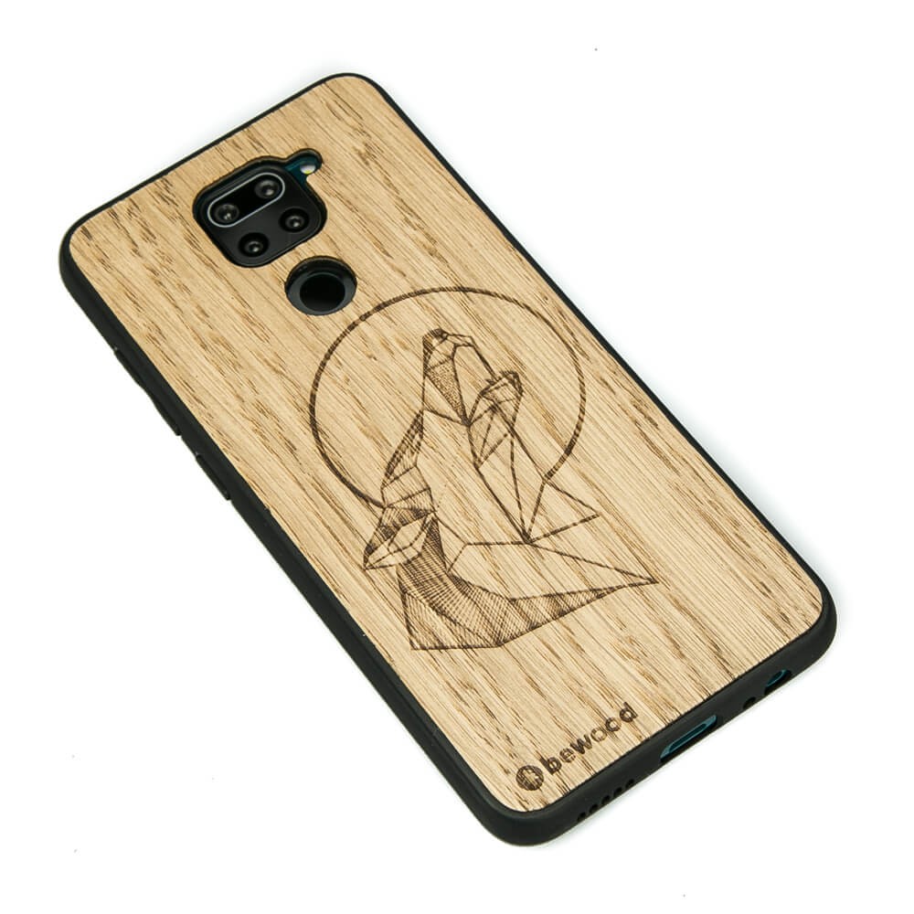 Drewniane Etui Xiaomi Redmi Note 9 WILK DĄB (2)
