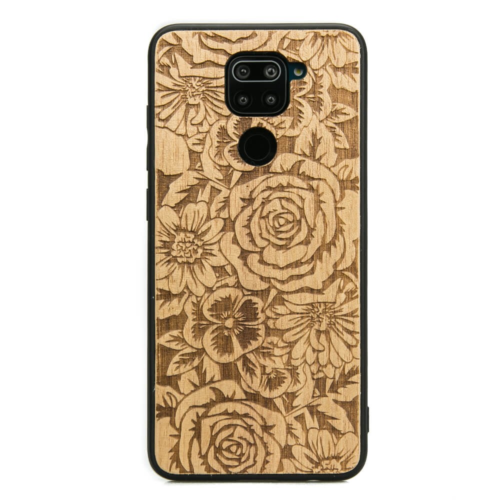 Drewniane Etui Xiaomi Redmi Note 9 RÓŻE ANIEGRE (1)