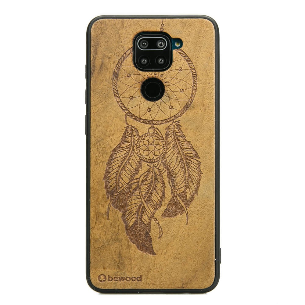 Drewniane Etui Xiaomi Redmi Note 9 ŁAPACZ SNÓW IMBUIA (1)