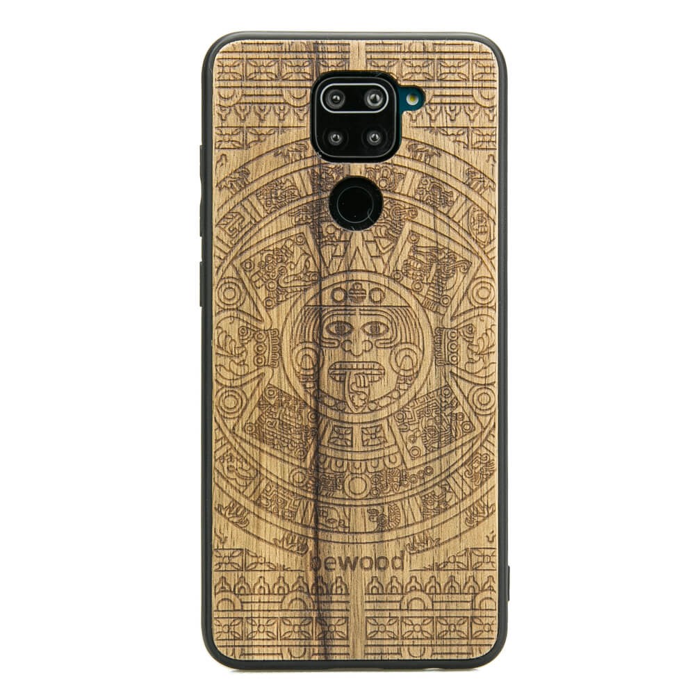 Xiaomi Redmi Note 9 Aztec Calendar Frake Wood Case (1)