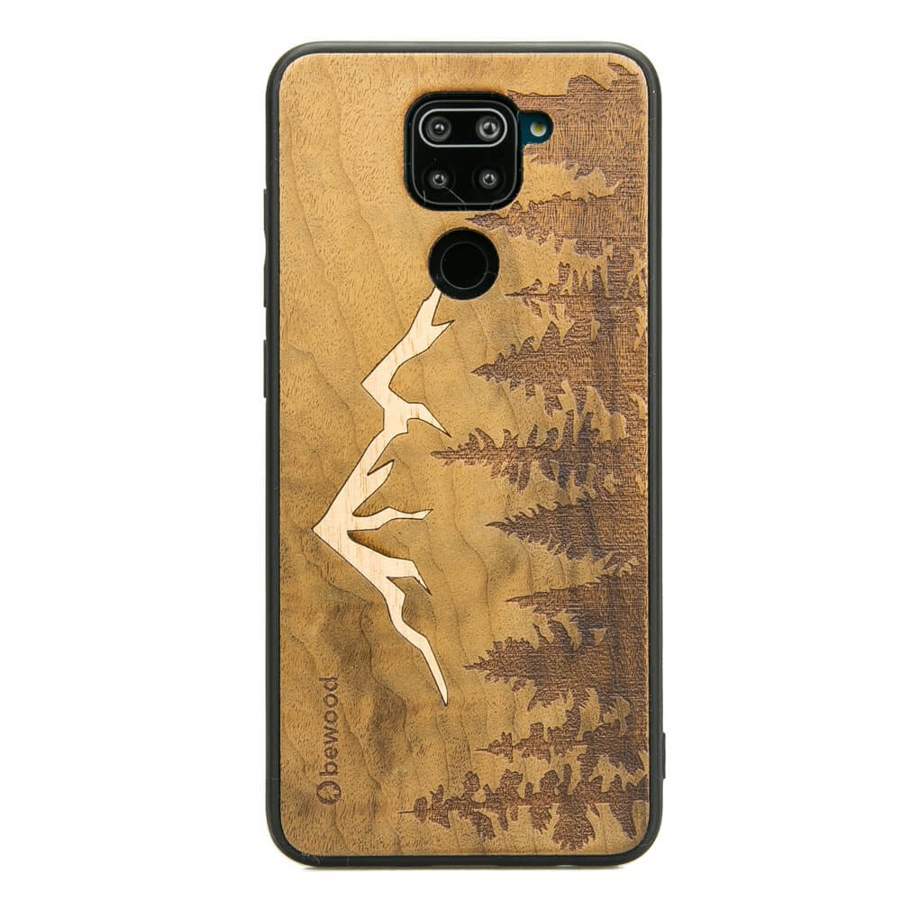 Drewniane Etui Xiaomi Redmi Note 9 GÓRY IMBUIA (1)