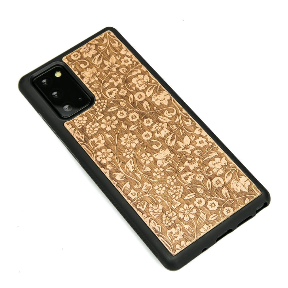Drewniane Etui na Samsung Galaxy Note 20 KWIATY POLNE ANIEGRE (2)